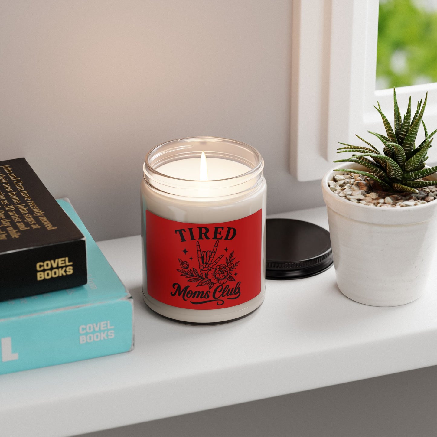 Tired Moms Club Scented Soy Candle — 9oz Comfort & Relaxation Gift
