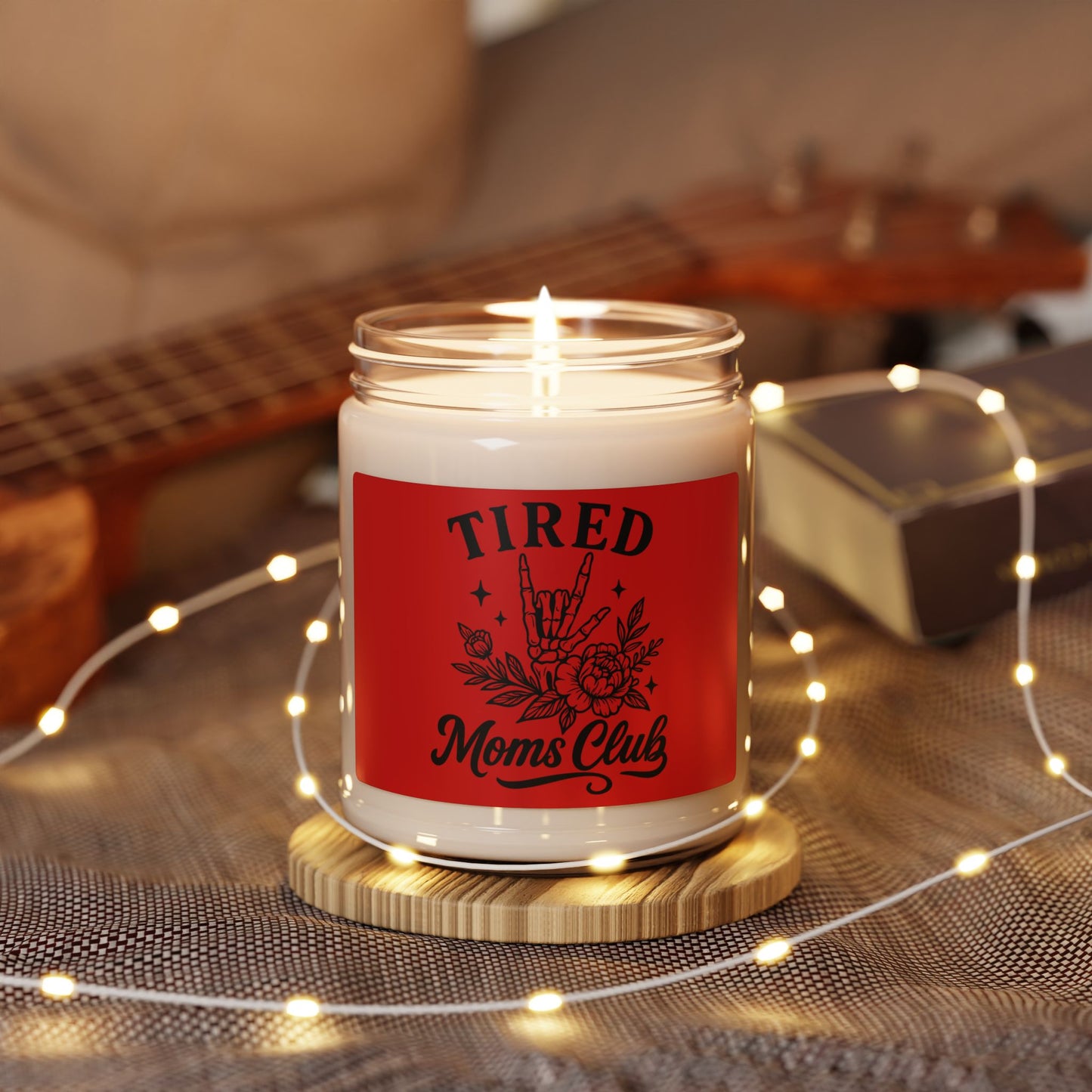Tired Moms Club Scented Soy Candle — 9oz Comfort & Relaxation Gift